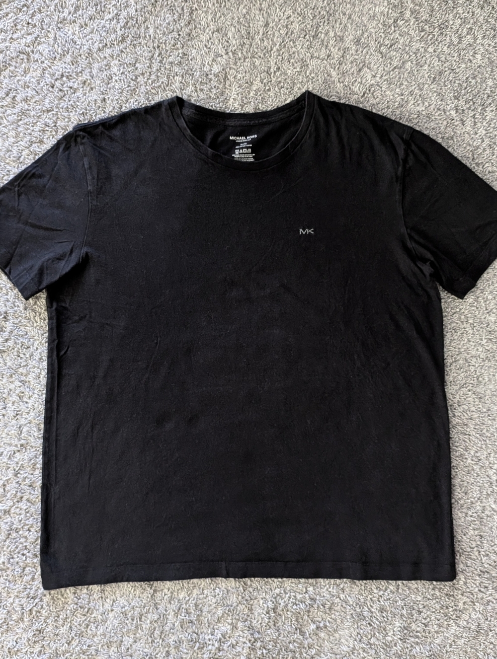 Michael Kors Mens Black Black Under Shirt Casual T Shirt